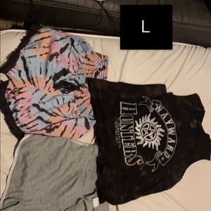 Jeans $10 shorts $3 shirts $5